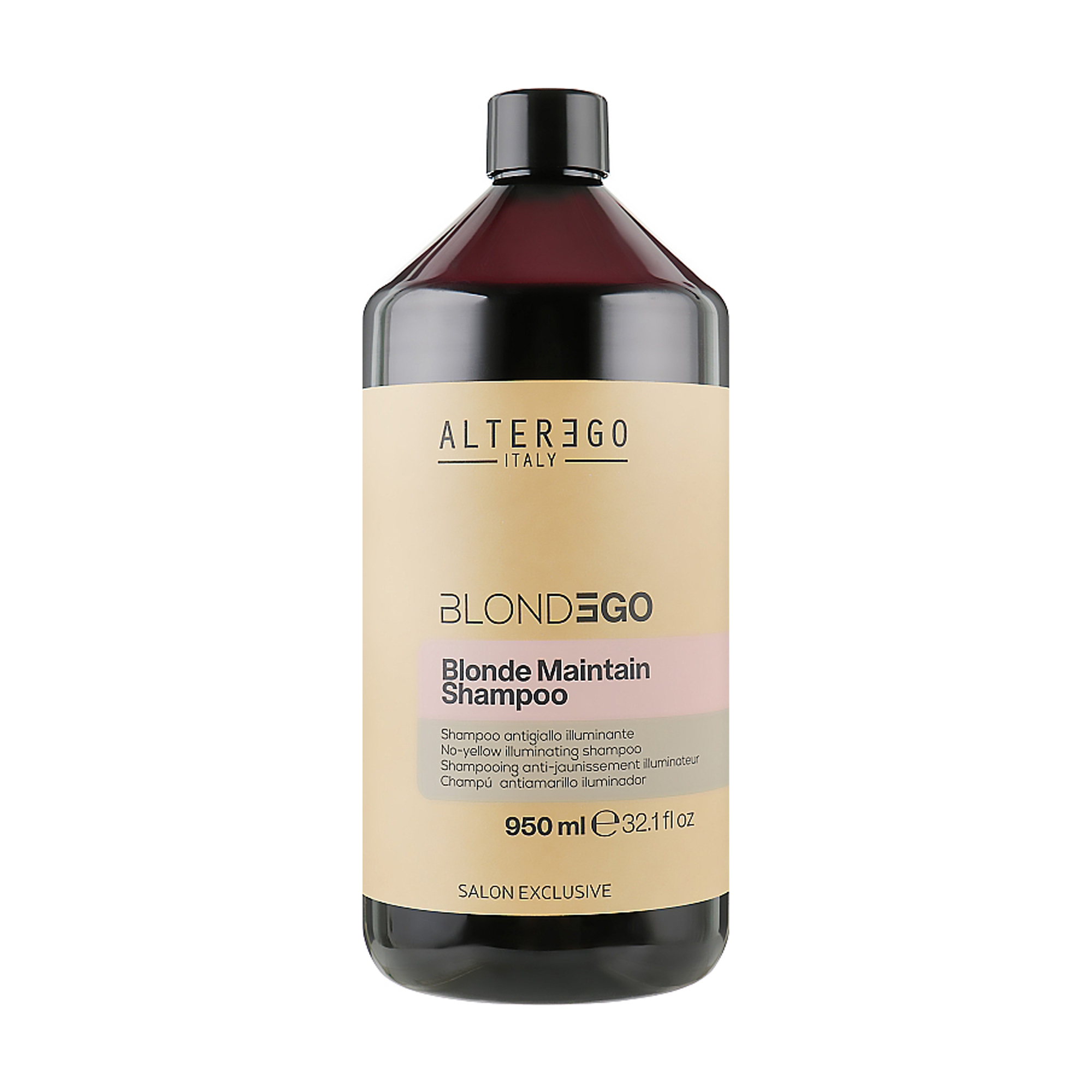 Антижовтий очищувальний шампунь Alter Ego Blonde Maintain Shampoo іллюмінуючий, для світлого, сивого та освітленого волосся, 950 мл