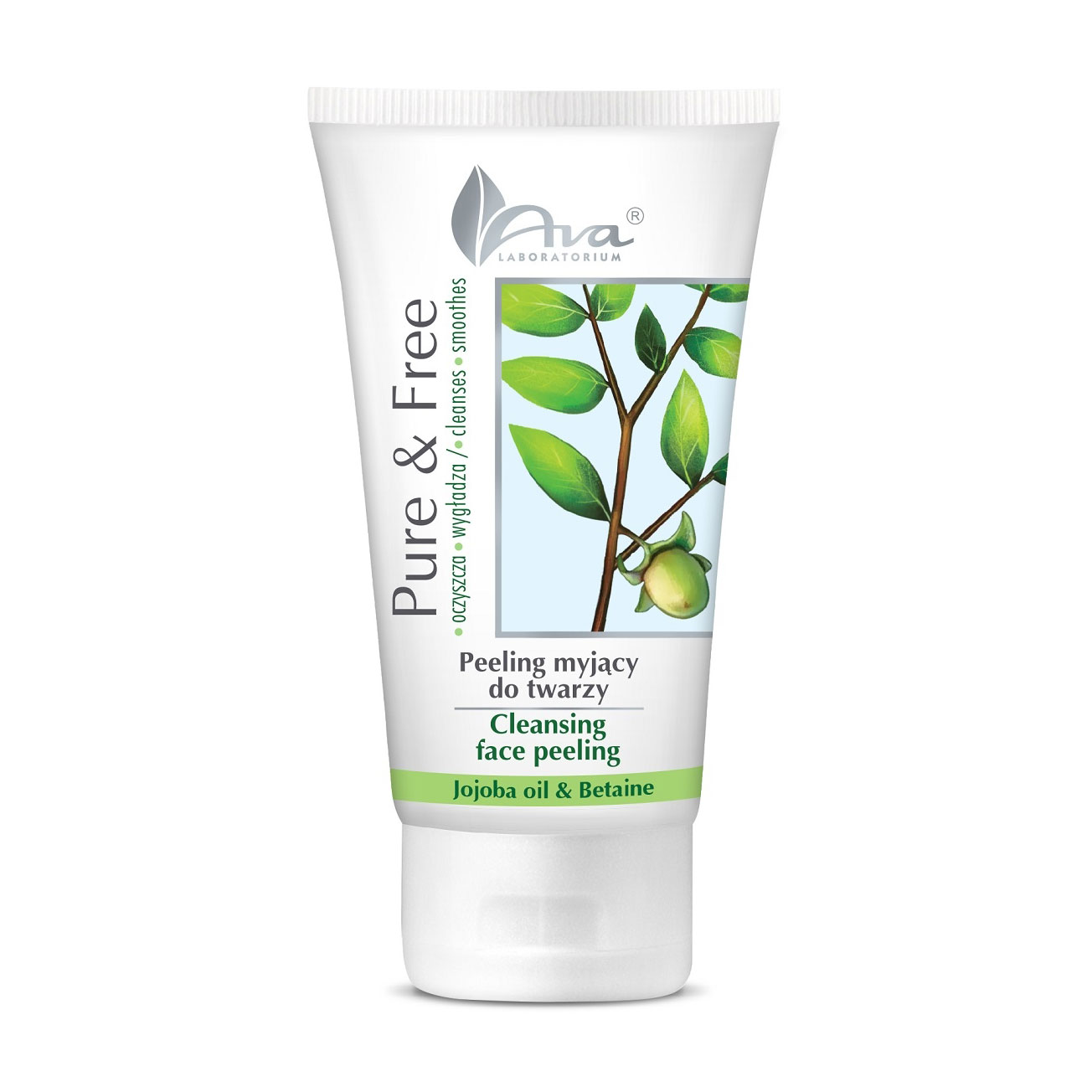 Очищувальний пілінг для обличчя AVA Laboratorium Pure &amp; Free Cleansing Face Peeling, 150 мл