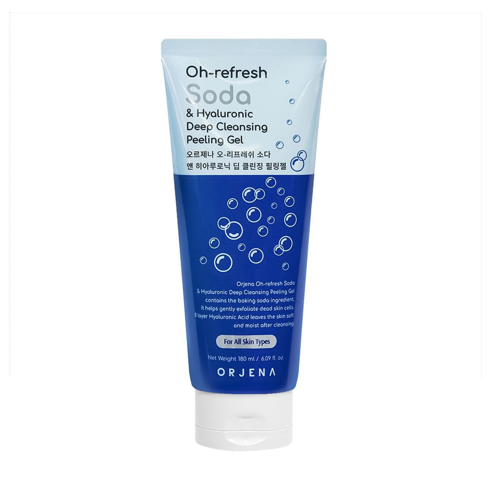 Очищувальний пілінг-гель для обличчя ORJENA Oh-Refresh Soda &amp; Hyaluronic Deep Cleansing Peeling Gel із содою, 180 мл